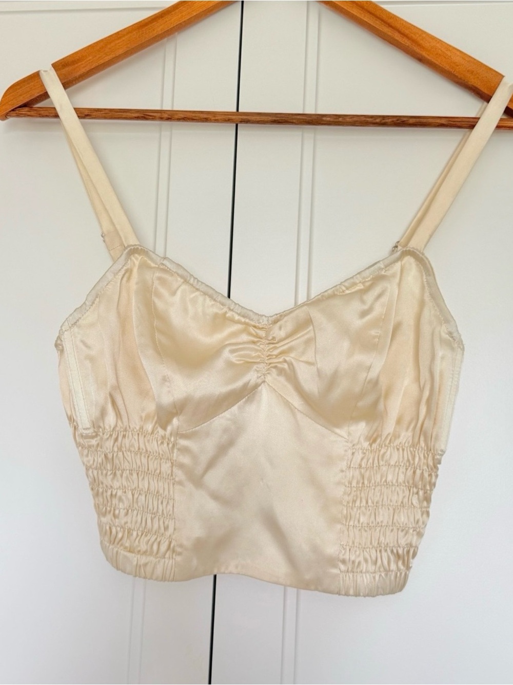 100% White Silk Top